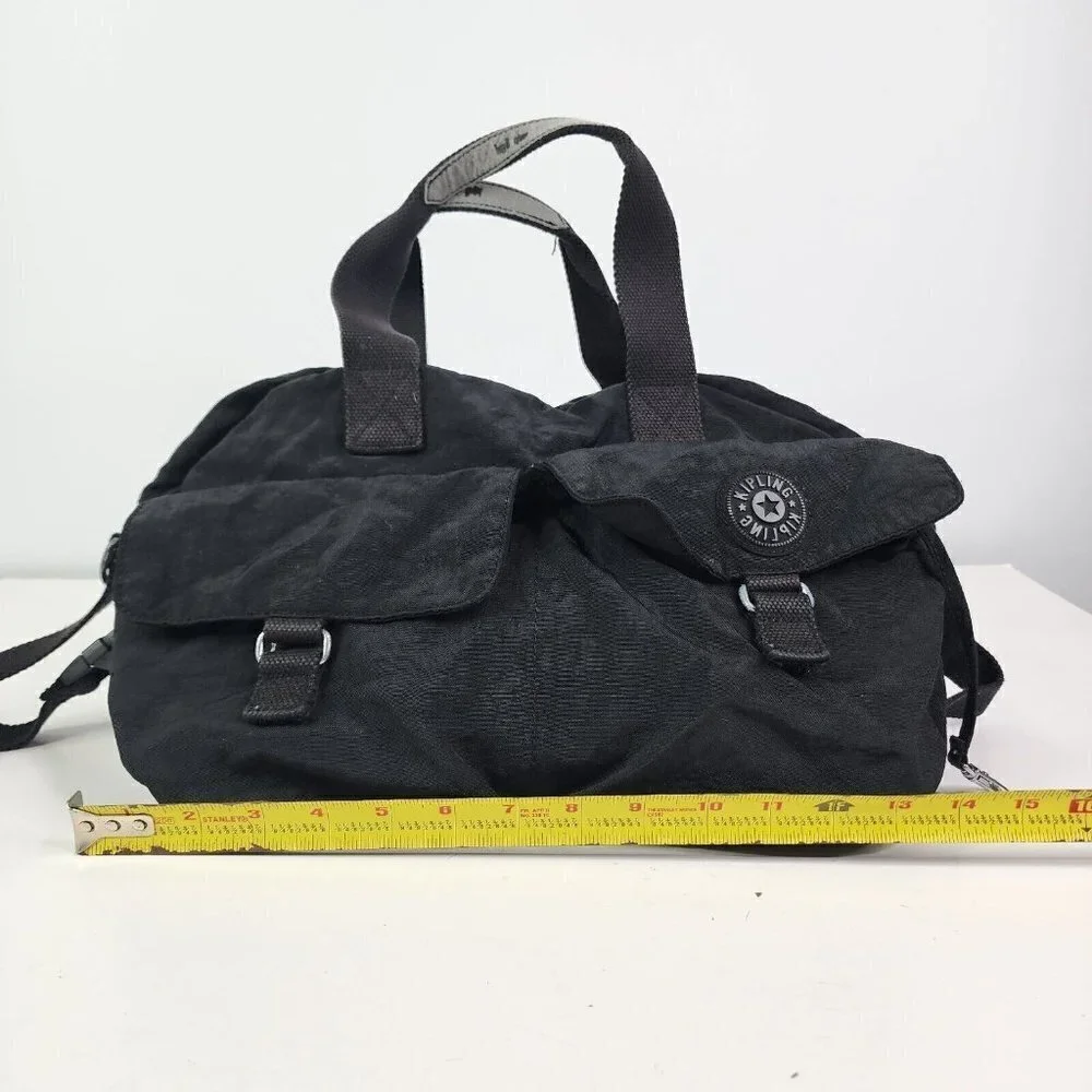 Kipling Baby L‎ Diaper Bag Travel Commuter Briefcase School Black Nylon Black